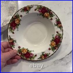 Royal Albert Old Country Roses Bone China 1962 Soup Plate Bowls Set of 11 7.75