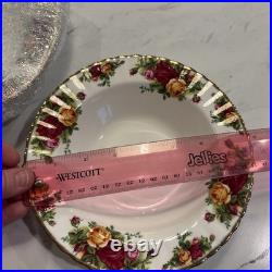 Royal Albert Old Country Roses Bone China 1962 Soup Plate Bowls Set of 11 7.75