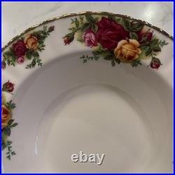 Royal Albert Old Country Roses Bone China 1962 Soup Plate Bowls Set of 11 7.75