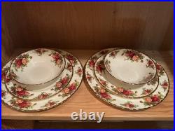 Royal Albert Old Country Roses Bone China 20pc. Set Service for 4