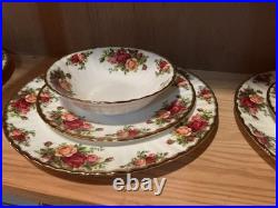 Royal Albert Old Country Roses Bone China 20pc. Set Service for 4