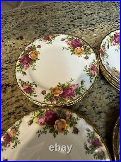 Royal Albert Old Country Roses (Bone China) 5 Piece Set for 8 (lot of 46)