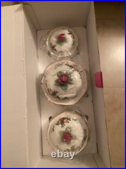 Royal Albert Old Country Roses Bone China Canister Set of 3 NEW with Original Box