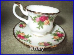 Royal Albert Old Country Roses Bone China Childs Tea Set 7 pc. Set Gold Trim