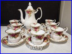 Royal Albert Old Country Roses Bone China Coffee 8- Tea Set Cup Saucer