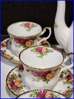 Royal Albert Old Country Roses Bone China Coffee 8- Tea Set Cup Saucer