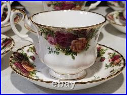 Royal Albert Old Country Roses Bone China Coffee 8- Tea Set Cup Saucer