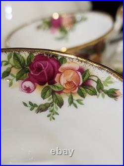 Royal Albert Old Country Roses Bone China Coffee 8- Tea Set Cup Saucer