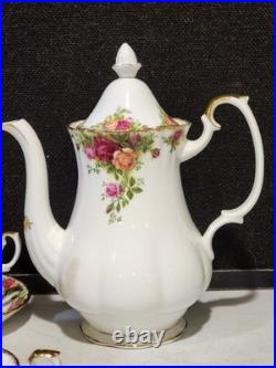 Royal Albert Old Country Roses Bone China Coffee 8- Tea Set Cup Saucer