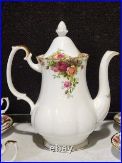 Royal Albert Old Country Roses Bone China Coffee 8- Tea Set Cup Saucer
