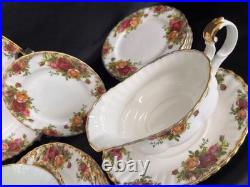 Royal Albert Old Country Roses Bone China Dinner For 8 with serving's