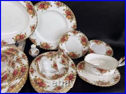 Royal Albert Old Country Roses Bone China Dinner For 8 with serving's