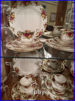 Royal Albert Old Country Roses Bone China Dinner Set Cups Saucers Plates Floral