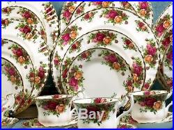 Royal Albert Old Country Roses Bone China Dinner Set Cups Teapot FIRST EDITION