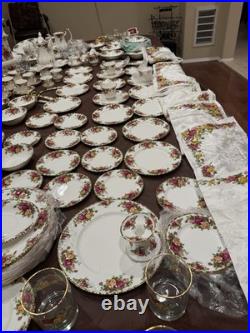 Royal Albert Old Country Roses Bone China Dinner Set Plates Bowls Cups Saucers