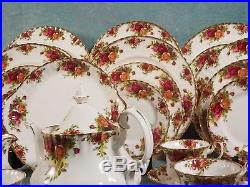 Royal Albert Old Country Roses Bone China Dinner Set for 8 Cup Saucer Pot