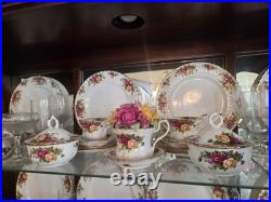 Royal Albert Old Country Roses Bone China Floral Dinner Set Plates Cups Teapot