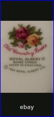 Royal Albert Old Country Roses Bone China Floral Dinner Set Plates Cups Teapot