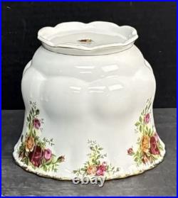 Royal Albert Old Country Roses Bone China Footed Cachepot Planter Bowl England