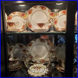 Royal Albert Old Country Roses Bone China Plate Floral Gold Trim England 1962