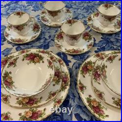 Royal Albert Old Country Roses Bone China Service for Four 20pc set England