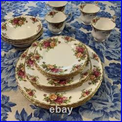 Royal Albert Old Country Roses Bone China Service for Four 20pc set England
