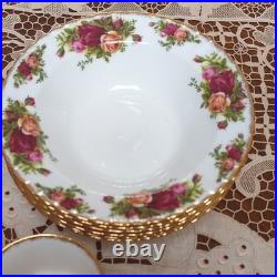 Royal Albert Old Country Roses Bone China Set Cup Saucer Plate Bowl England 1962