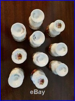 Royal Albert Old Country Roses Bone China Set of 10 Egg Cups