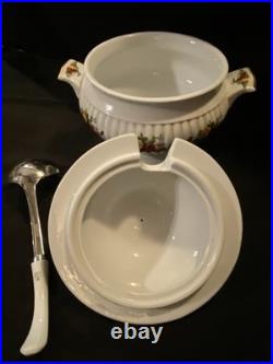 Royal Albert Old Country Roses Bone China Soup Tureen with Lid & Ladle