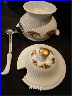 Royal Albert Old Country Roses Bone China Soup Tureen with Lid & Ladle