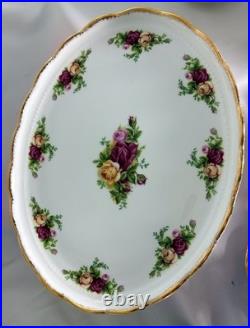 Royal Albert Old Country Roses Bone China Tea Set with Oval Tray Made in England