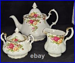 Royal Albert Old Country Roses Bone China (VTG 1962) 5 Piece Service For 8-EUC