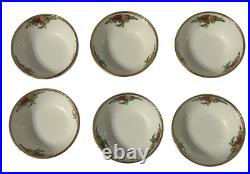 Royal Albert Old Country Roses Bowls Gold Trim Lot Set Of 6 Made In England