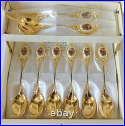 Royal Albert Old Country Roses Boxed Tea Spoons, Jam Spoon Butter Spreader