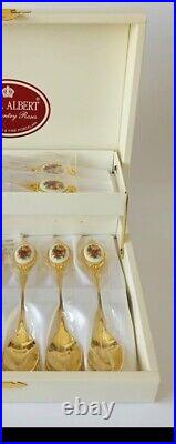 Royal Albert Old Country Roses Boxed Tea Spoons, Jam Spoon Butter Spreader