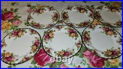 Royal Albert Old Country Roses Bread And Butter Plates Ten