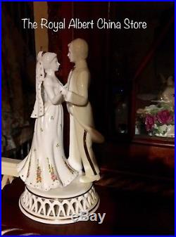 Royal Albert Old Country Roses Bride & Groom Figurine