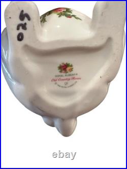 Royal Albert Old Country Roses Bunny Rabbit Sugar And Creamer Spring Easter
