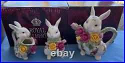 Royal Albert Old Country Roses Bunny Tea Pot Server Mint in Box