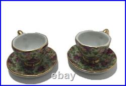Royal Albert Old Country Roses CHINTZ Collection 9 Pc Miniature Tea Set Rare HTF
