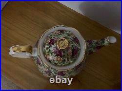 Royal Albert Old Country Roses CHINTZ TEAPOT Excellent Condition