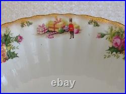 Royal Albert Old Country Roses CHRISTMAS MAGIC 9.5 Serving Bowl New Old Stock