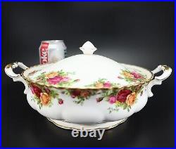 Royal Albert Old Country Roses COVERED CASSEROLE Dish England Vintage