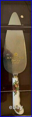 Royal Albert Old Country Roses Cake Knife, Jam Spoon, Cheese Knife, Pie Server