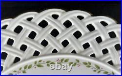 Royal Albert Old Country Roses Cake Stand Plate 12 Lattice Edge