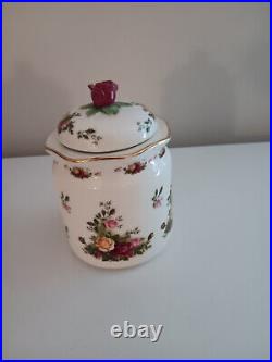 Royal Albert Old Country Roses Canister 3 Pc Set With Lids