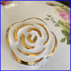 Royal Albert Old Country Roses Canister Biscuit Cookie Jar 12real 23kGold Paint