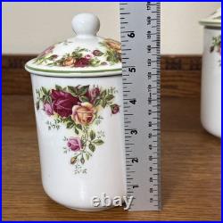 Royal Albert Old Country Roses Canister Set 3 Piece? Fine China (1998)