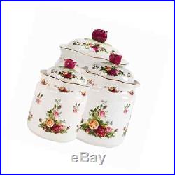 Royal Albert Old Country Roses Canisters, Set of 3