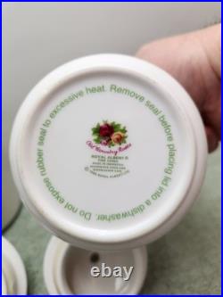 Royal Albert Old Country Roses Canisters With Sealing Lids 1998 Set of 3
